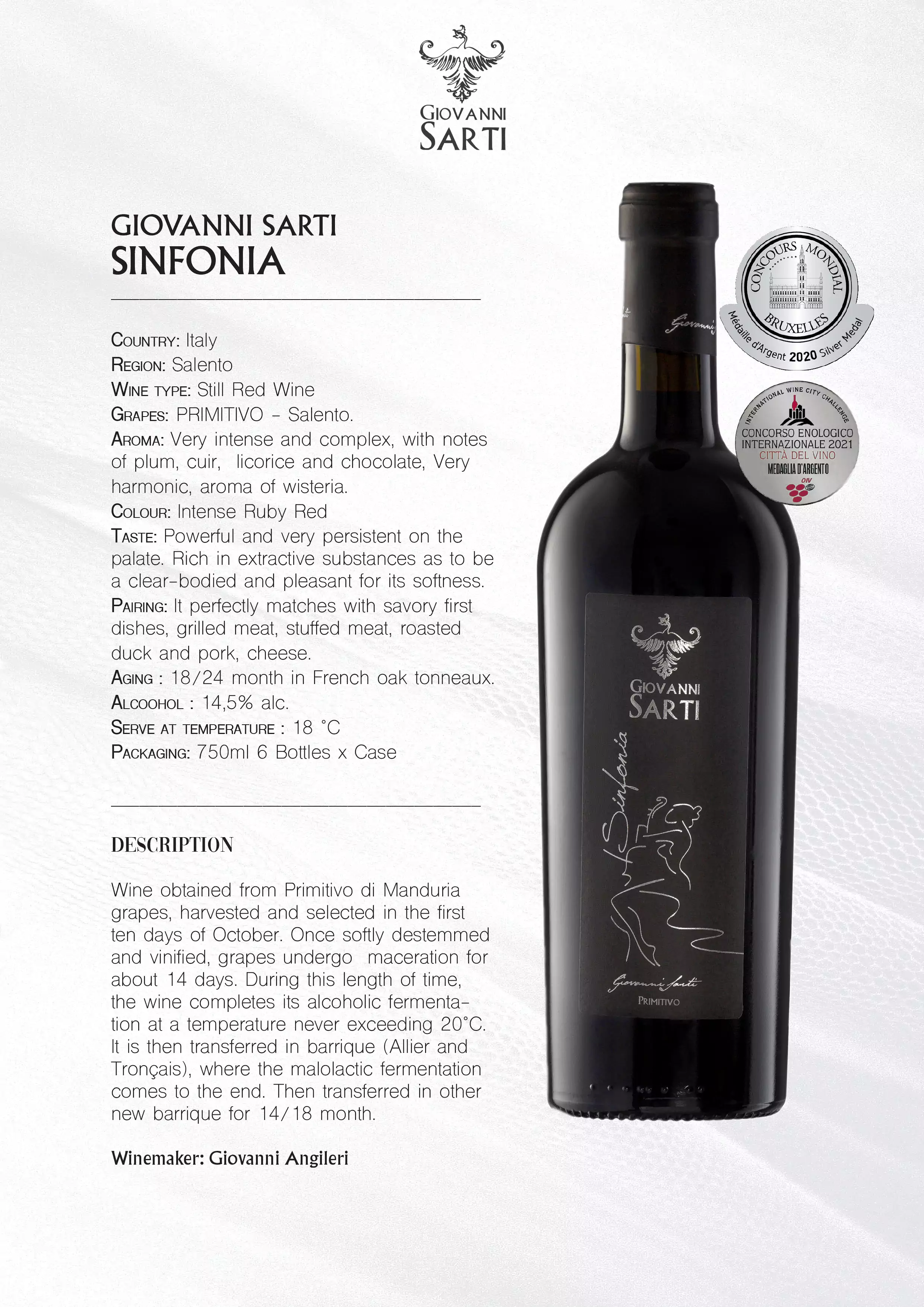 Sinfonia datasheet modal